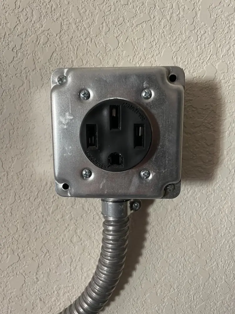 NEMA 14-50 outlet installed for Smart Home Electrical in Bloomingdale